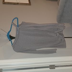 Off the shoulder long sleeve tunic